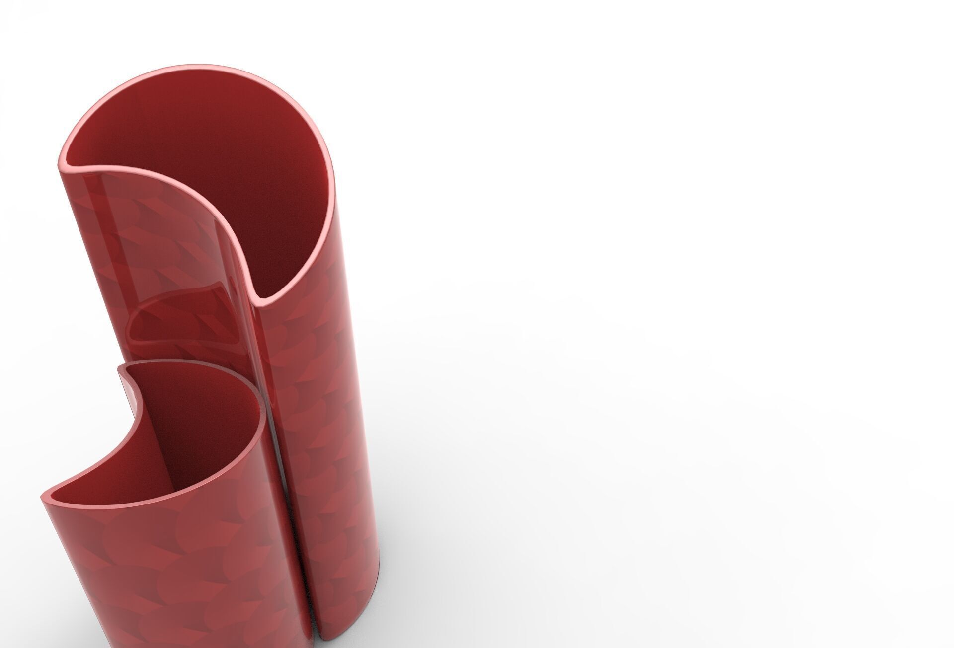 Moony Vase Low-poly 3D model_3