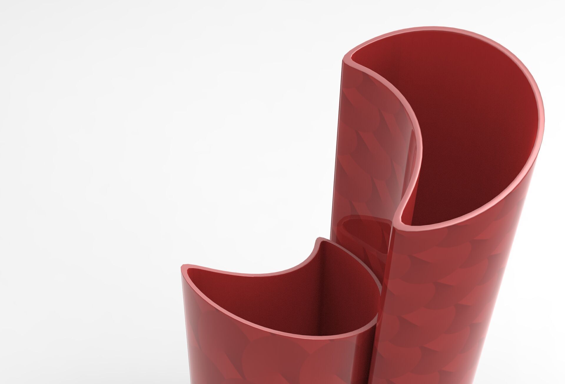 Moony Vase Low-poly 3D model_4