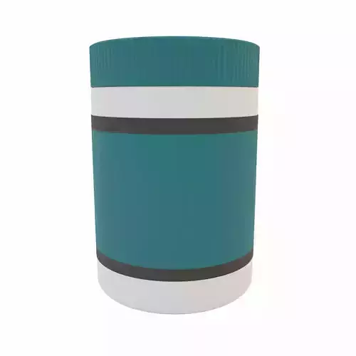Plastic jar 3d model