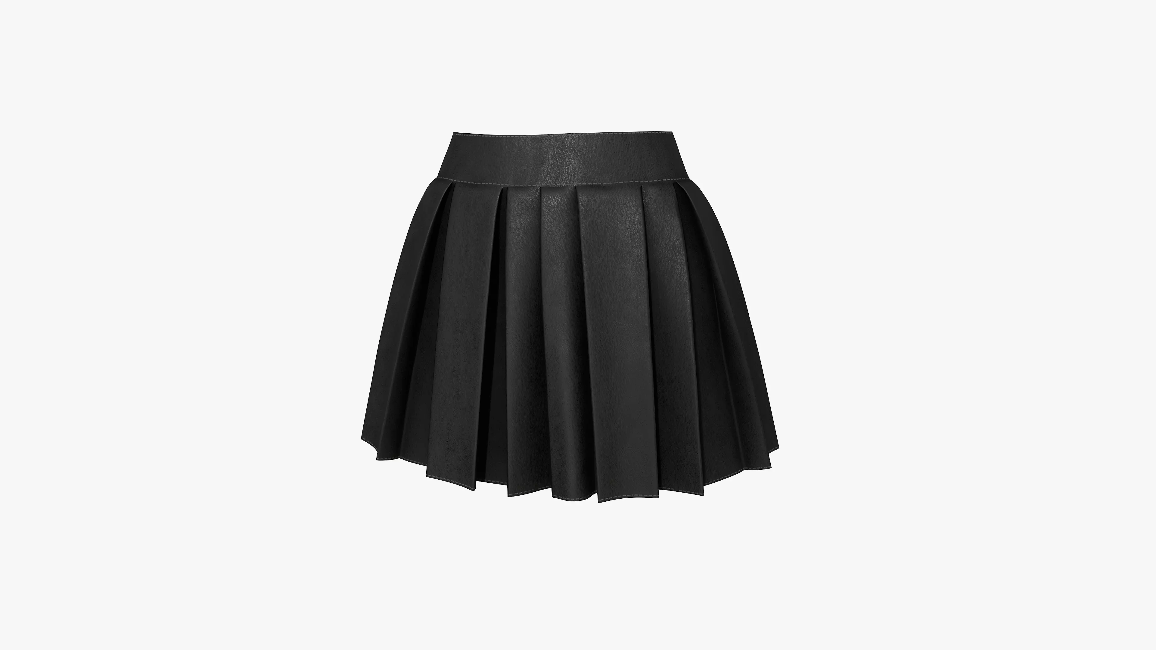 Skirt Leather Low-poly 3D model