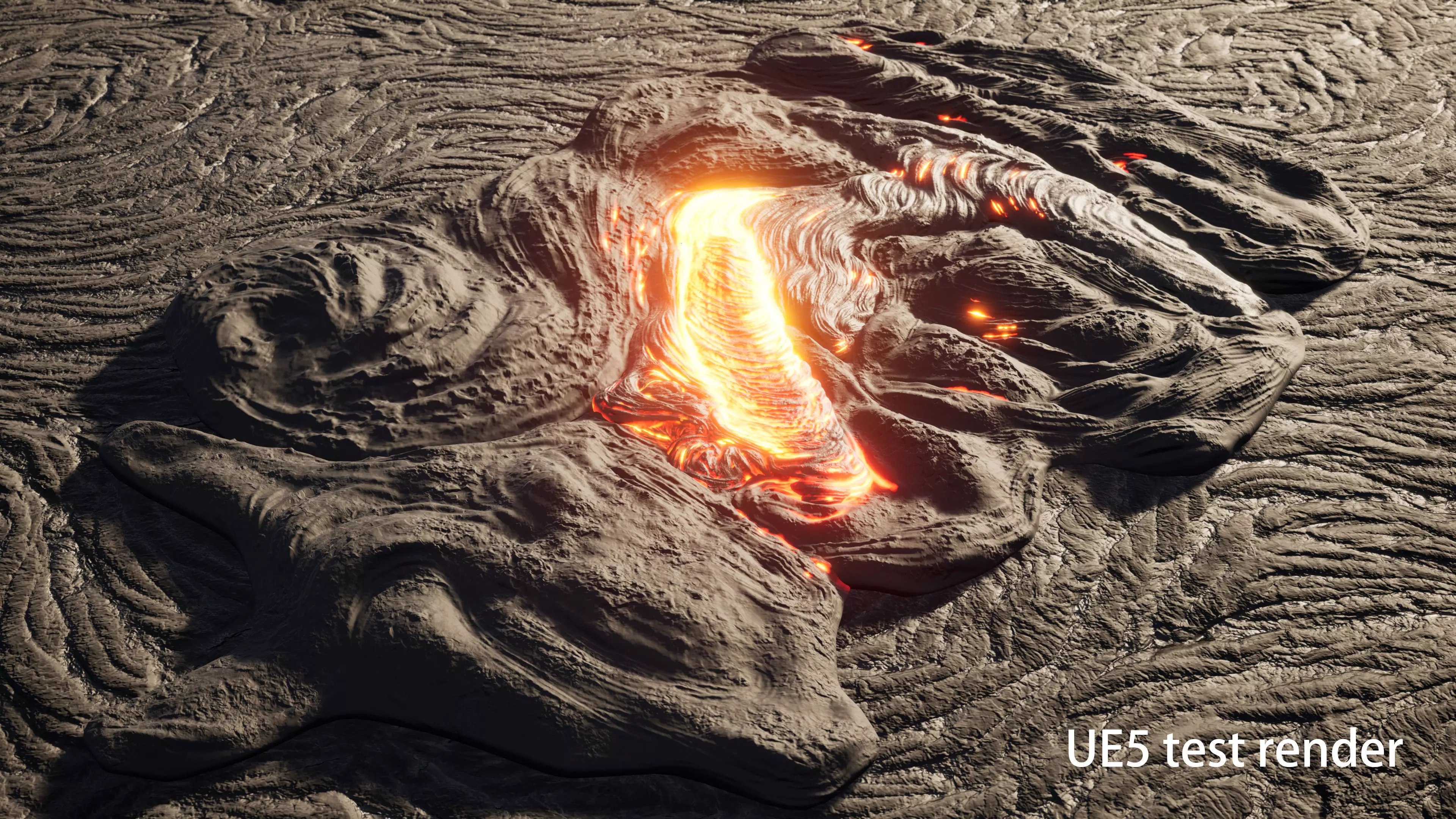 lava rock 3D model_0