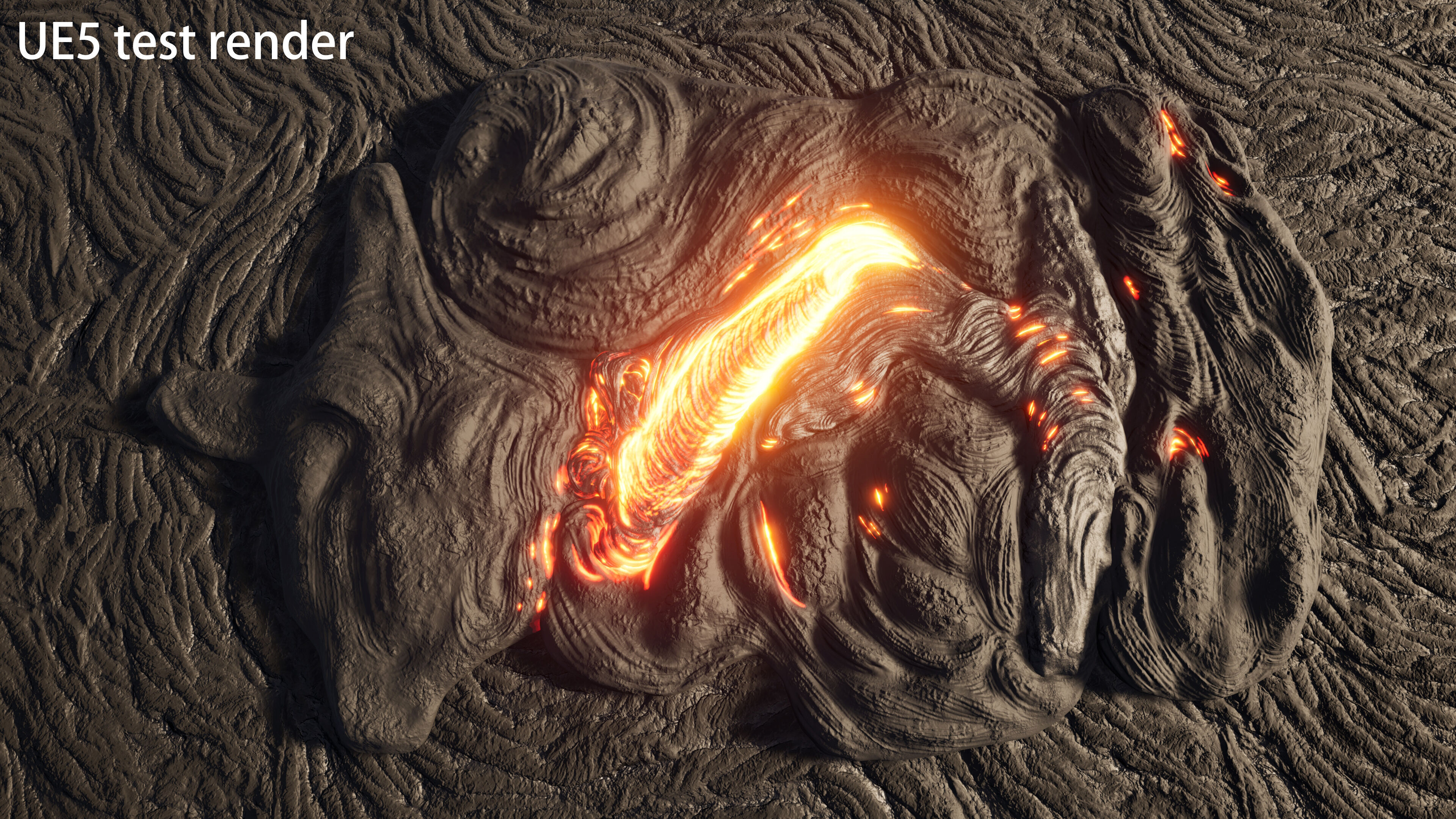 lava rock 3D model_3