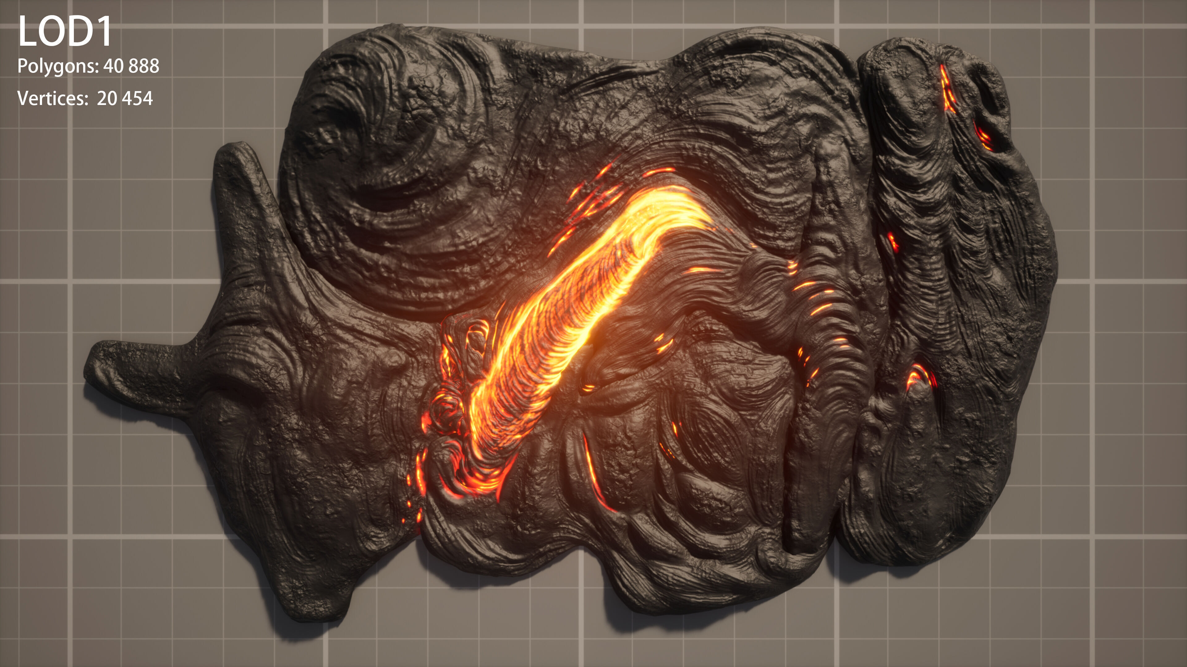 lava rock 3D model_11