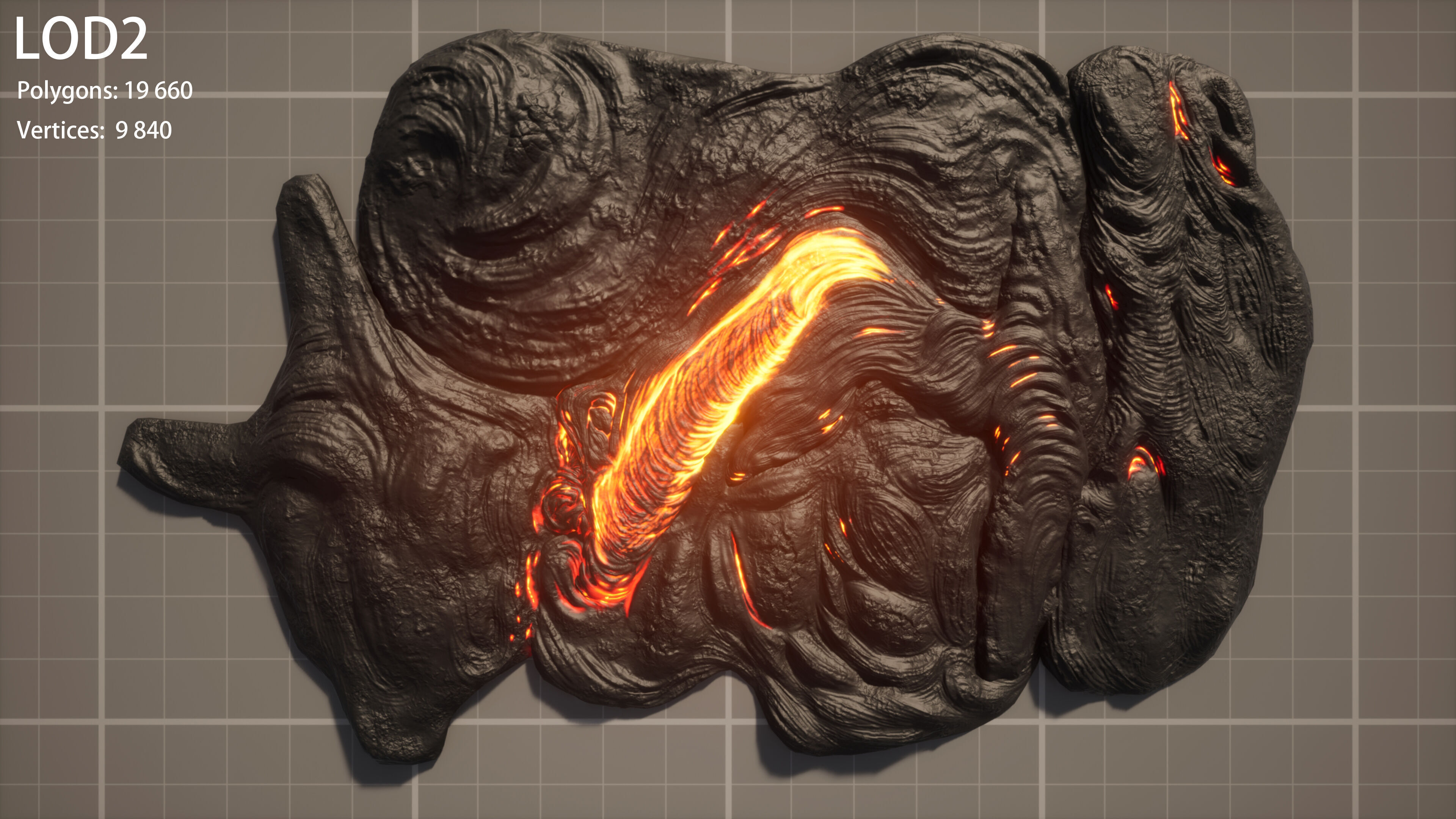 lava rock 3D model_13