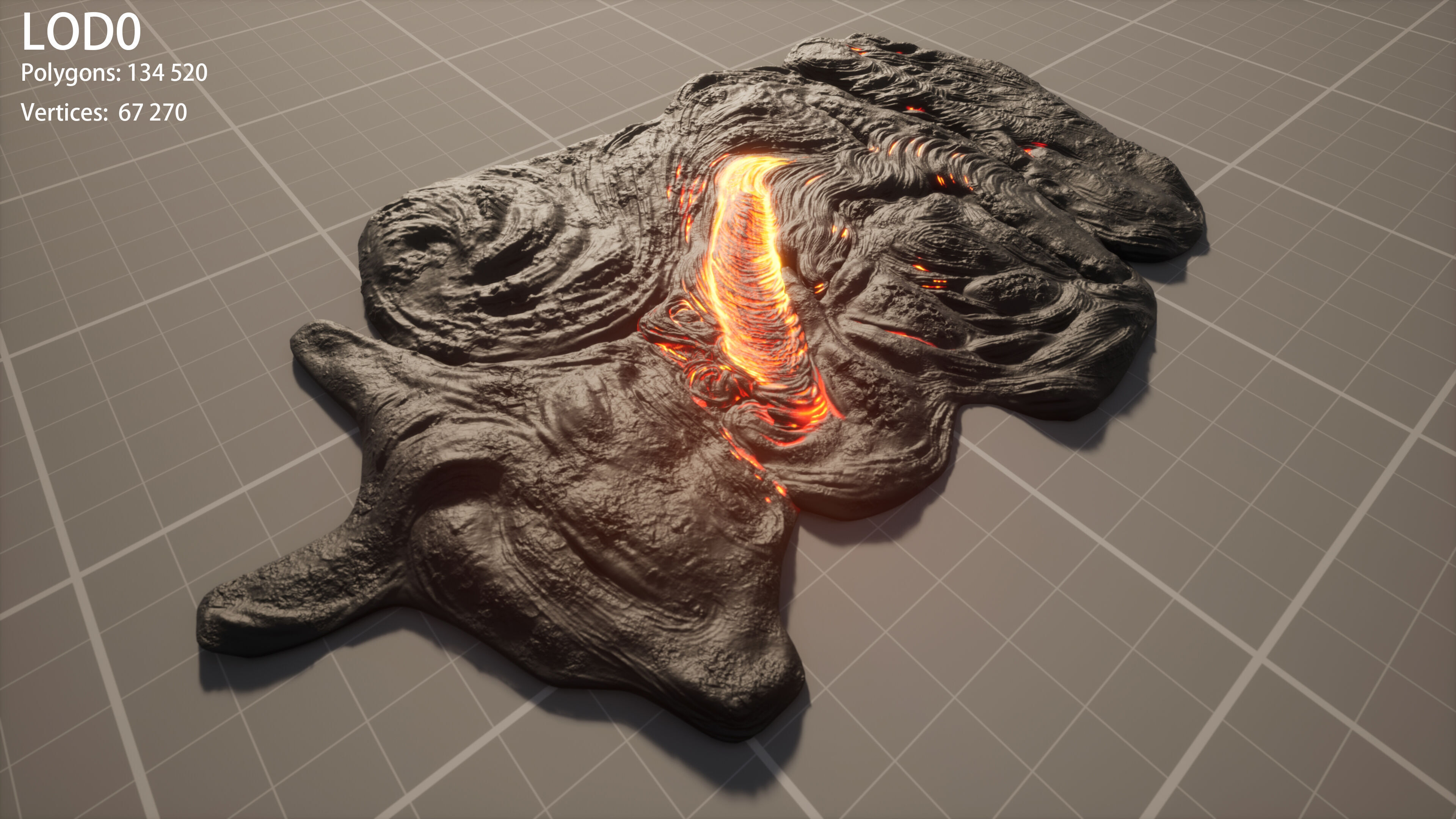 lava rock 3D model_8