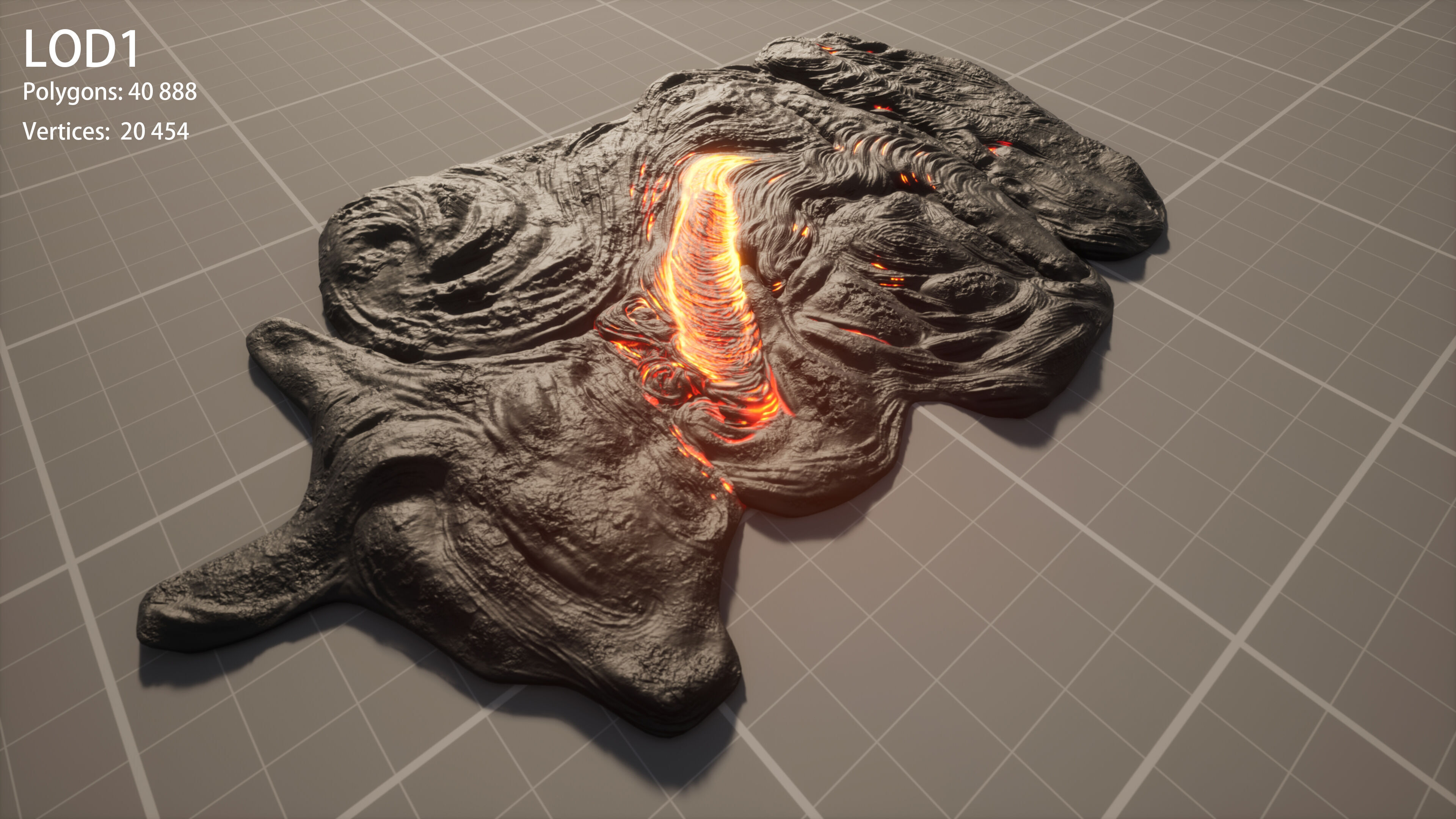 lava rock 3D model_10