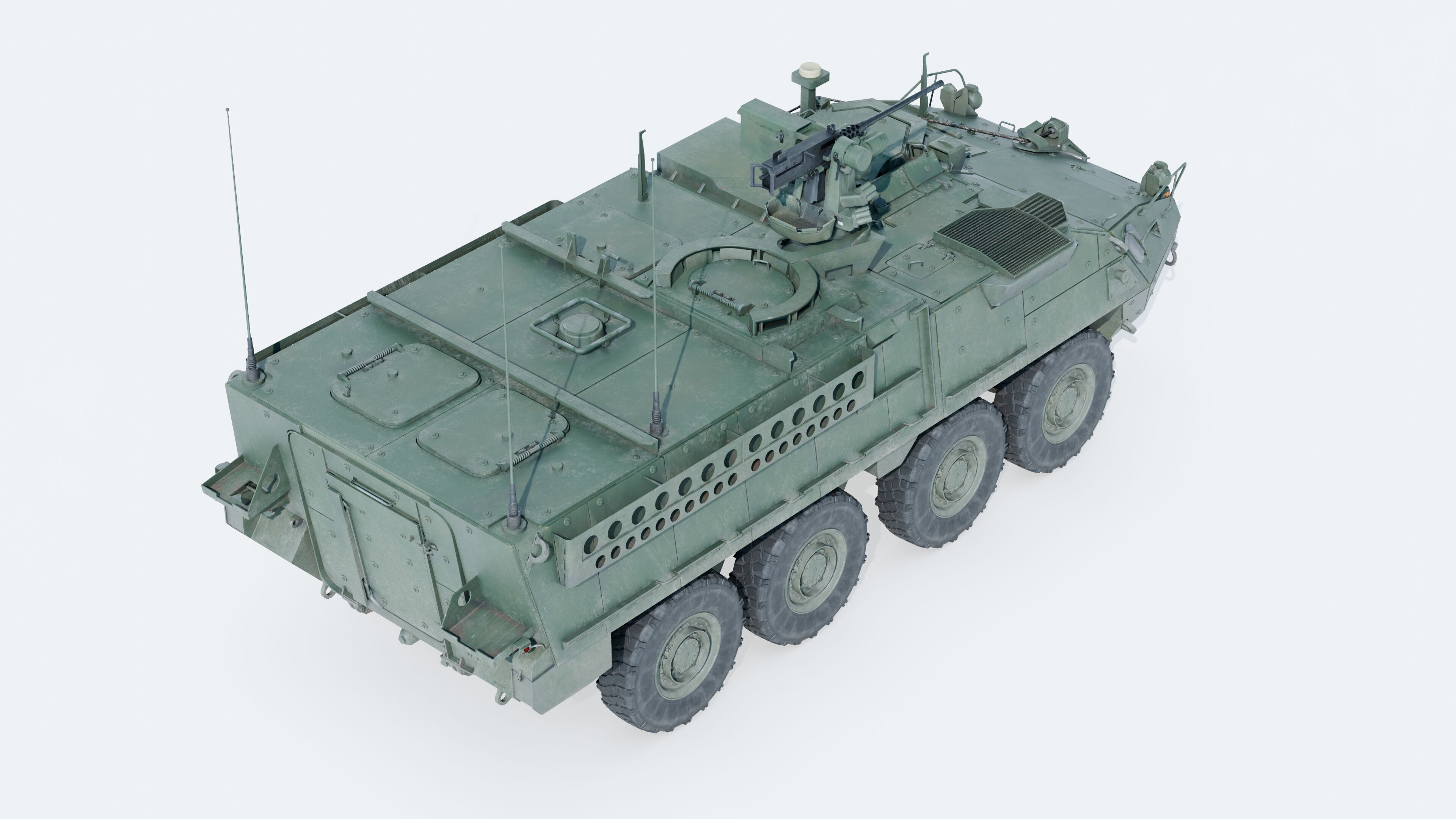 M1126 Stryker ICV US Army APC Game Ready PBR Low-poly 3D model_18