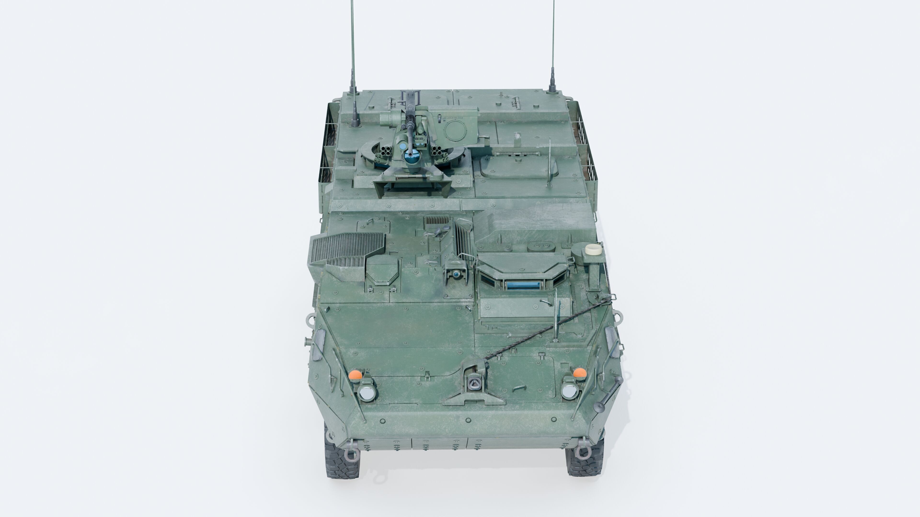 M1126 Stryker ICV US Army APC Game Ready PBR Low-poly 3D model_13