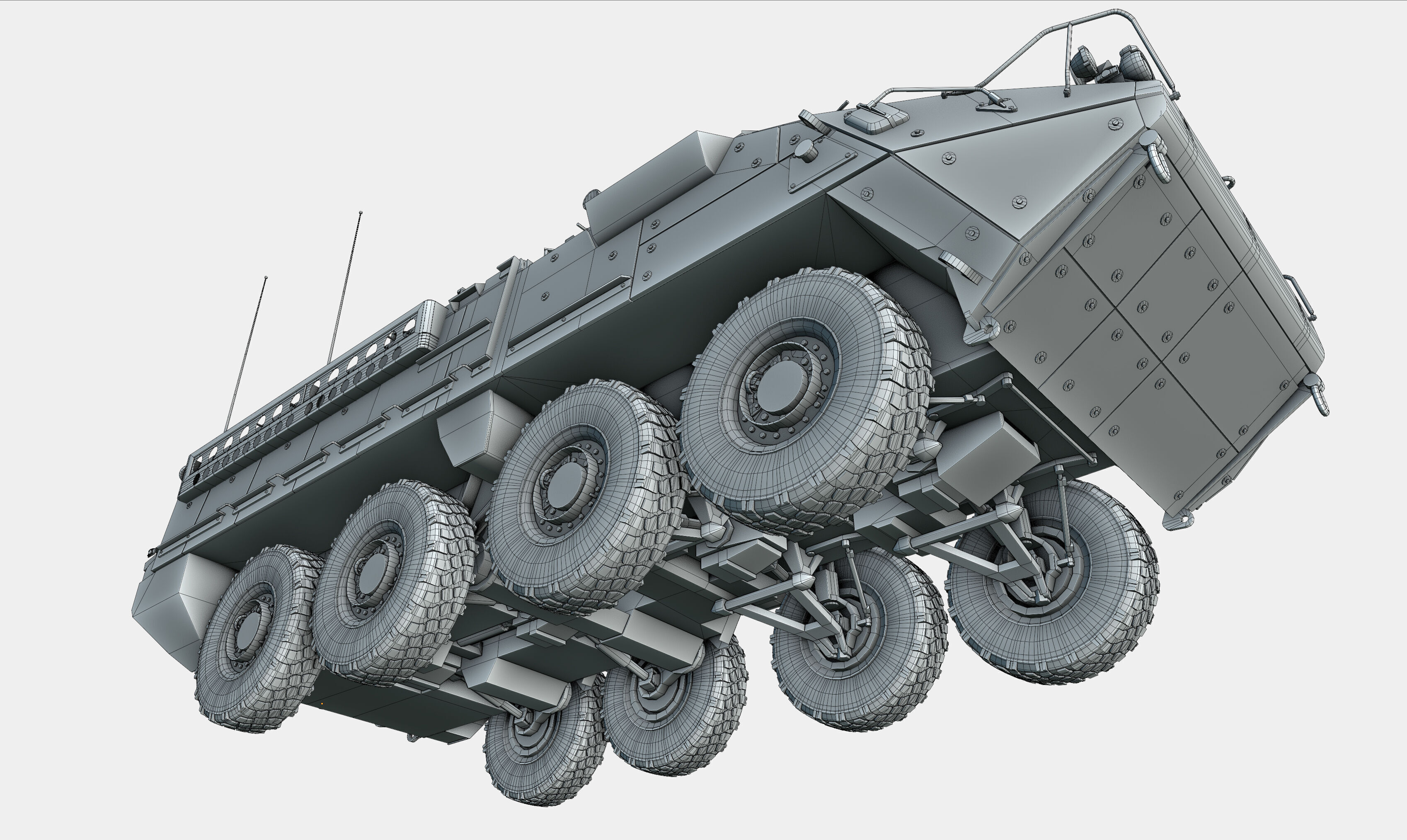 M1126 Stryker ICV US Army APC Game Ready PBR Low-poly 3D model_40