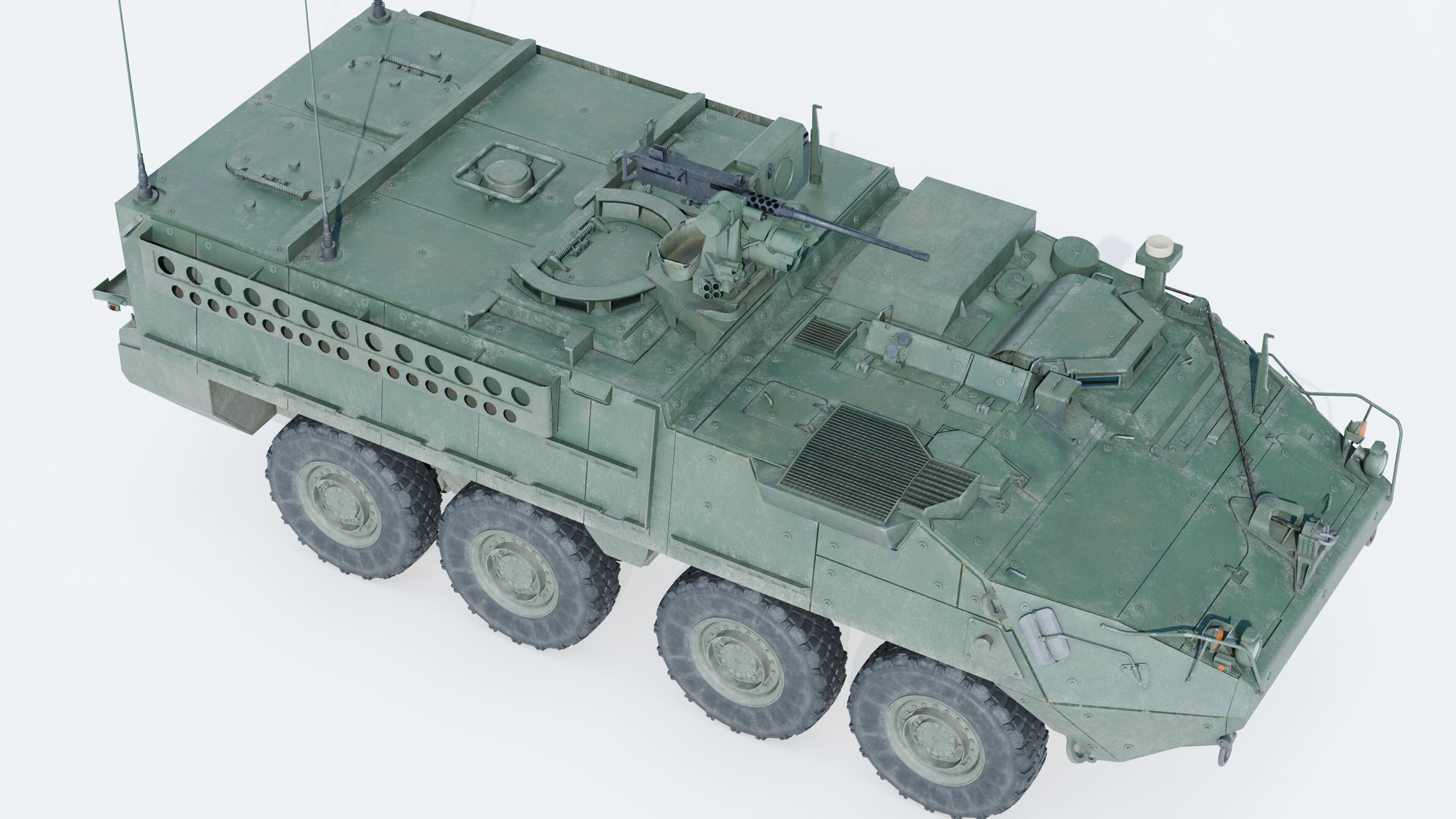 M1126 Stryker ICV US Army APC Game Ready PBR Low-poly 3D model_20