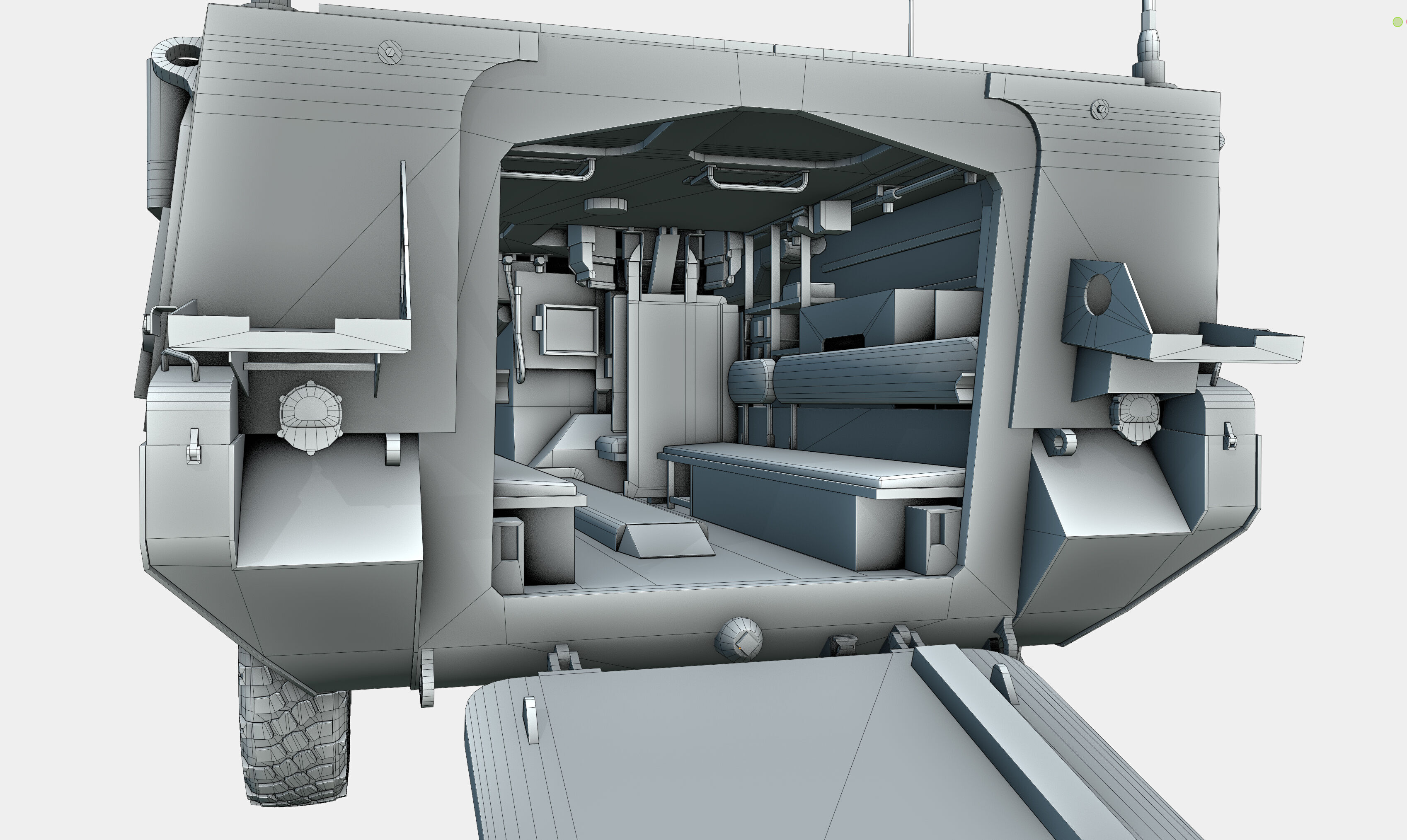 M1126 Stryker ICV US Army APC Game Ready PBR Low-poly 3D model_42