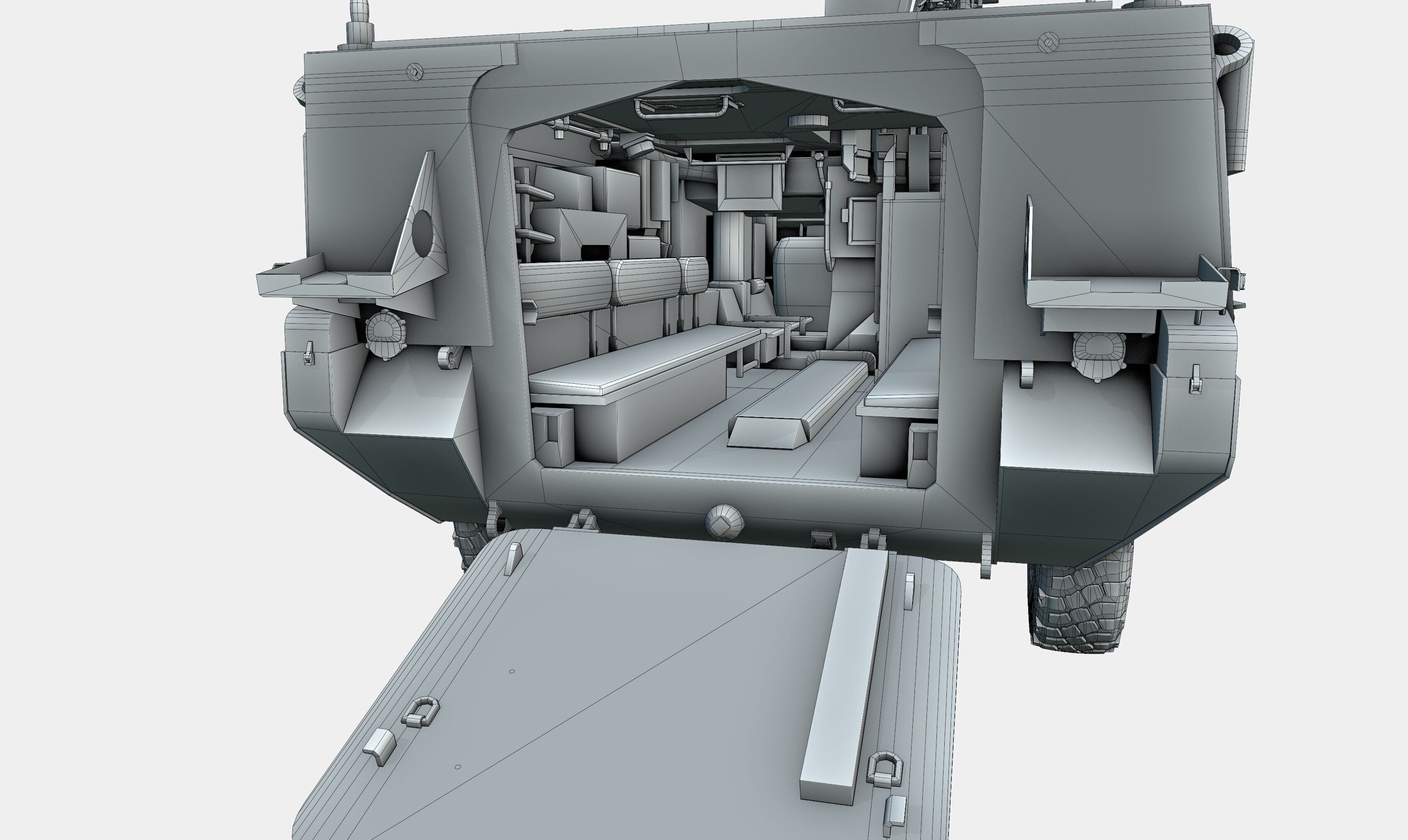 M1126 Stryker ICV US Army APC Game Ready PBR Low-poly 3D model_41