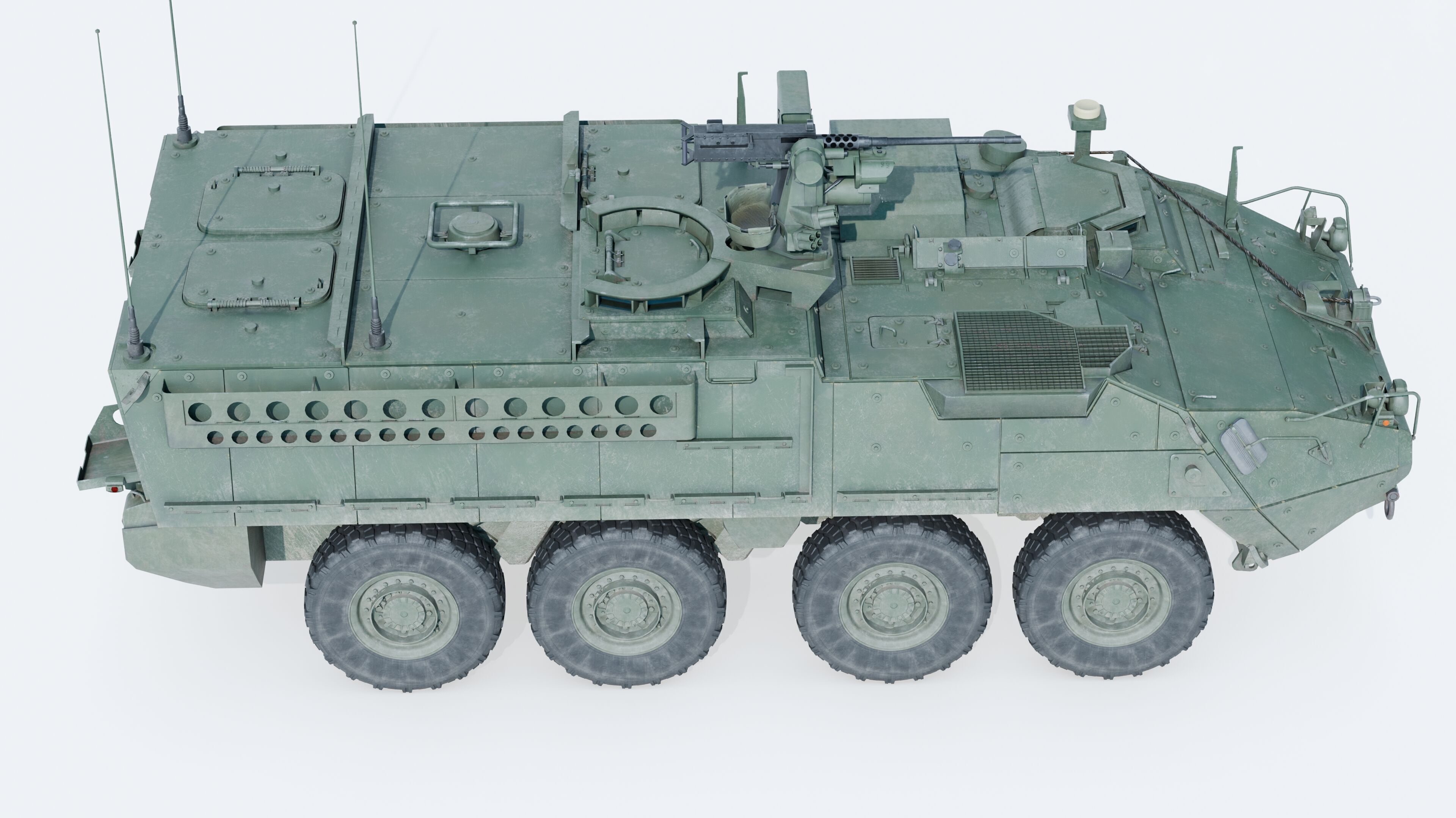 M1126 Stryker ICV US Army APC Game Ready PBR Low-poly 3D model_19