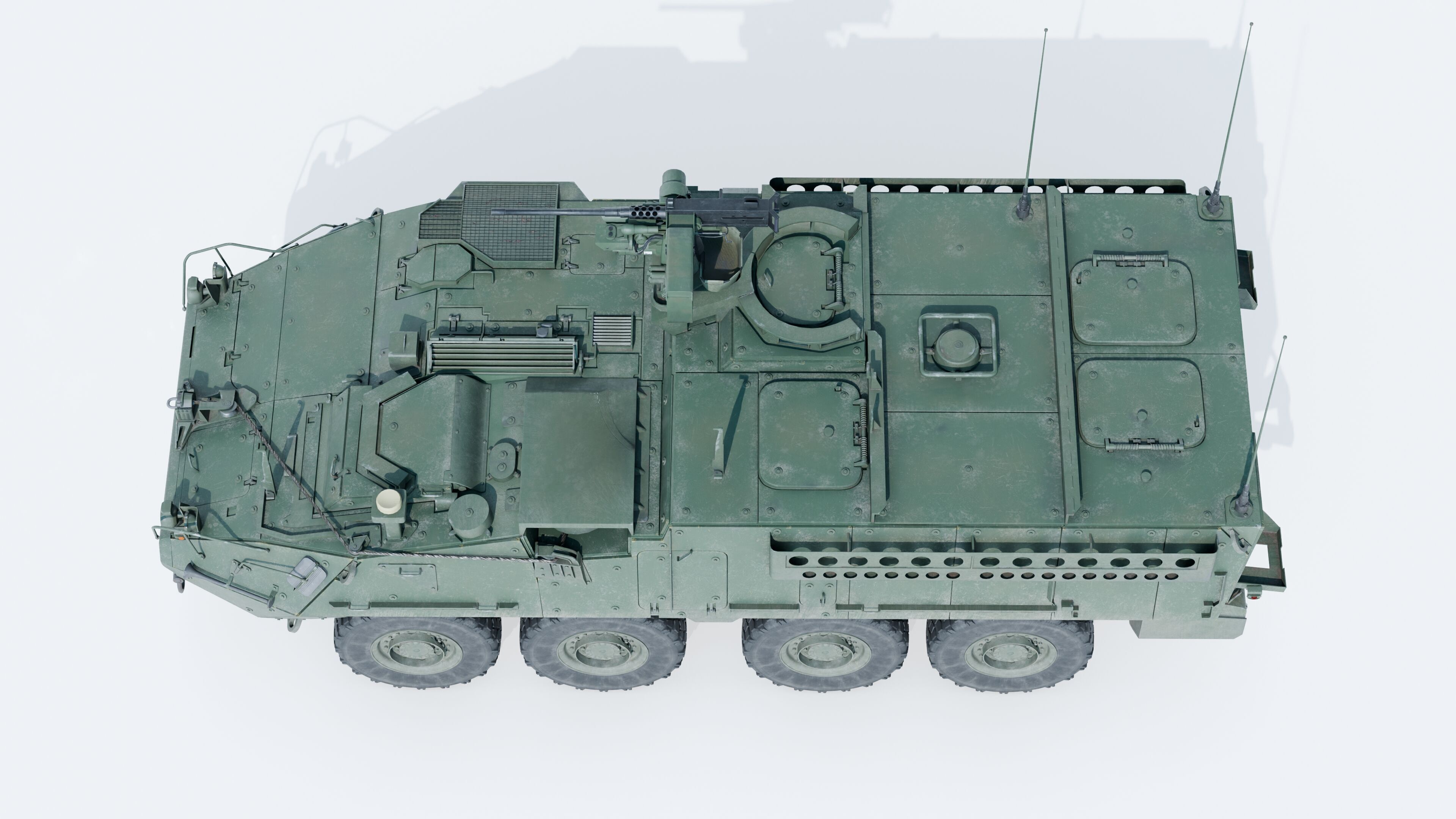 M1126 Stryker ICV US Army APC Game Ready PBR Low-poly 3D model_15