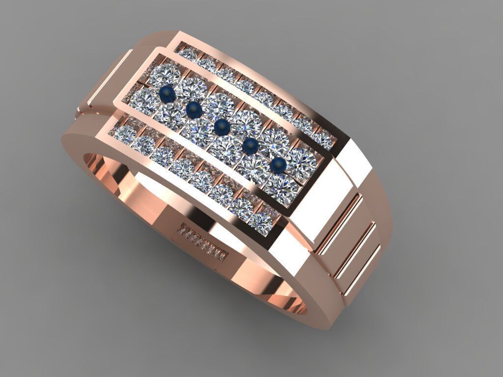 men ring 3D print model_3