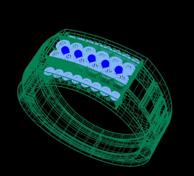 men ring 3D print model_8