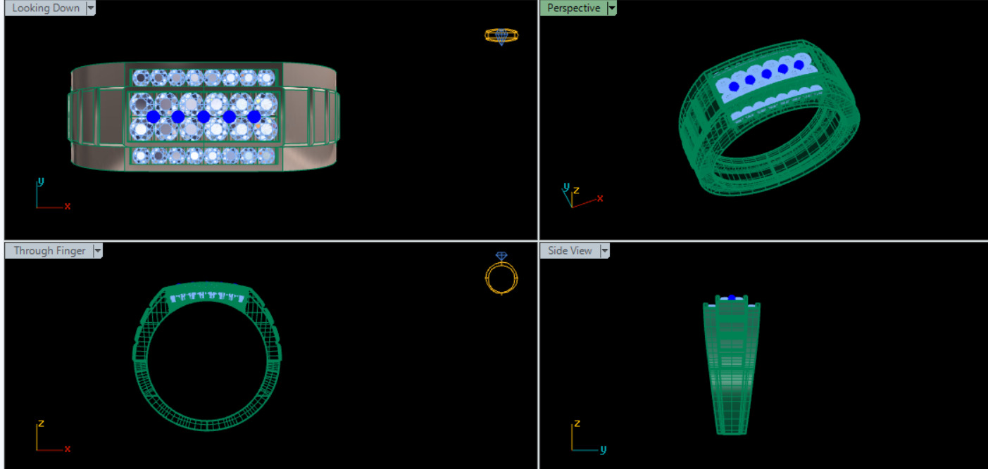 men ring 3D print model_16