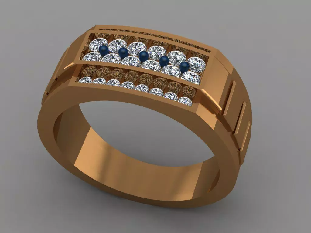 men ring 3D print model_0