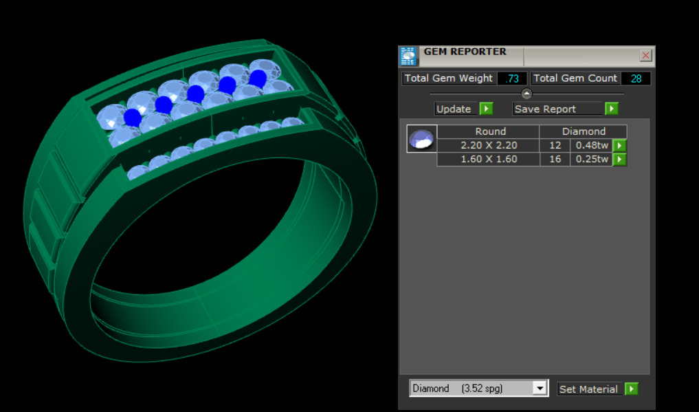men ring 3D print model_14