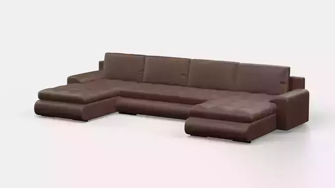 4 Seater Sofa 3d Model