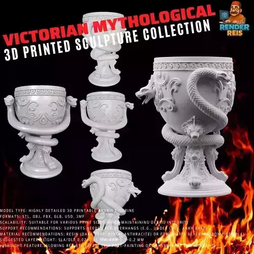 3D Printable Ancient Goblet 3D model