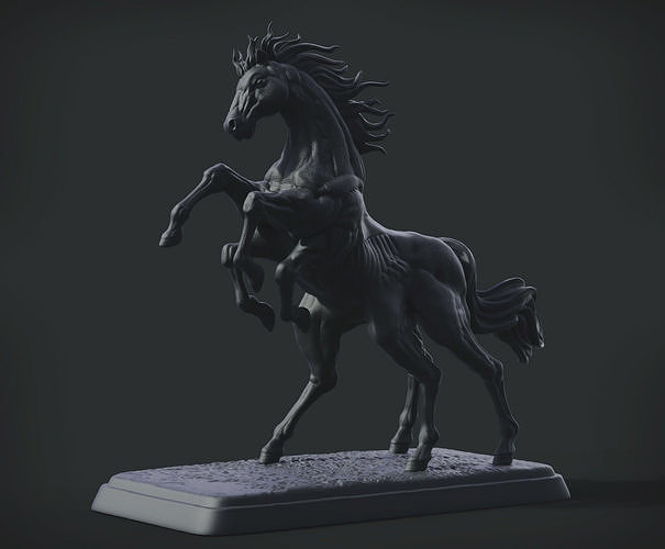 Sleipnir statue of horse 3D print model