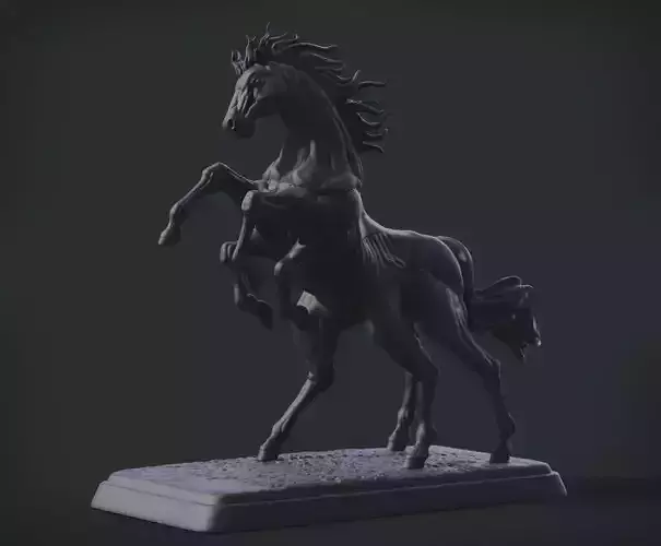 Sleipnir statue of horse 3D print model