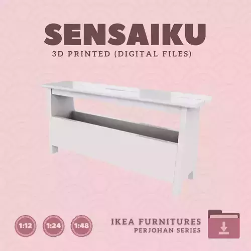2 PERJOHAN Bench V2 for Miniature Dollhouse - IKEA - 3D Print