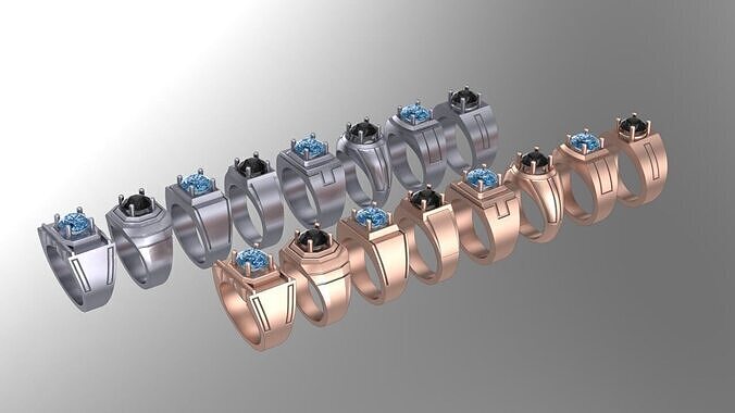 New signet rings 3D print model