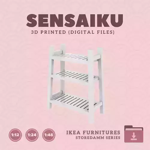 1 STOREDAMM Shelf Unit for Miniature Dollhouse - IKEA - 3D Print