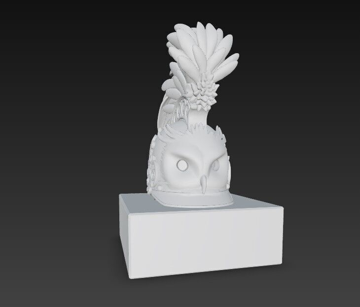 3D Printable Ancient Helmet 3D model_8