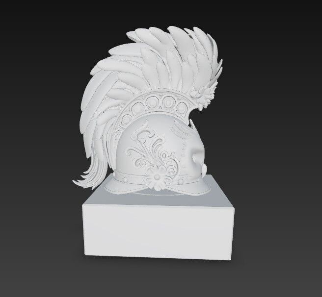 3D Printable Ancient Helmet 3D model_3