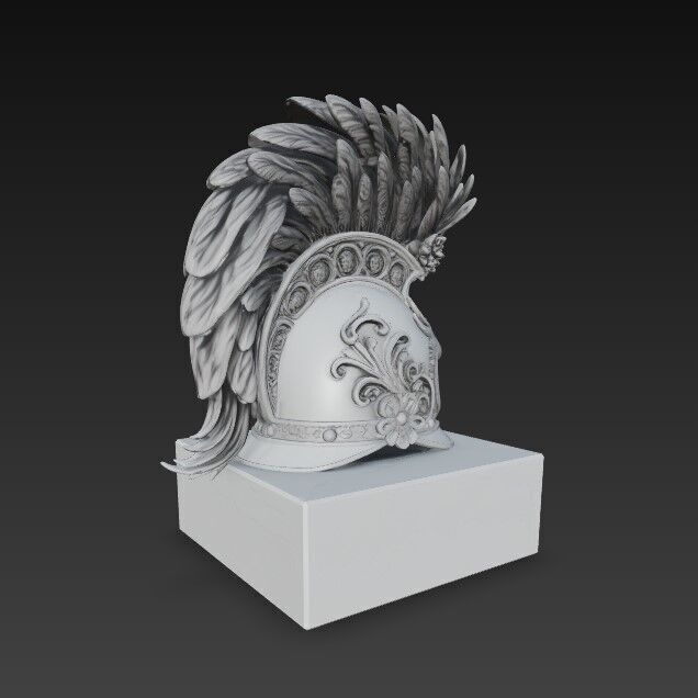 3D Printable Ancient Helmet 3D model_10