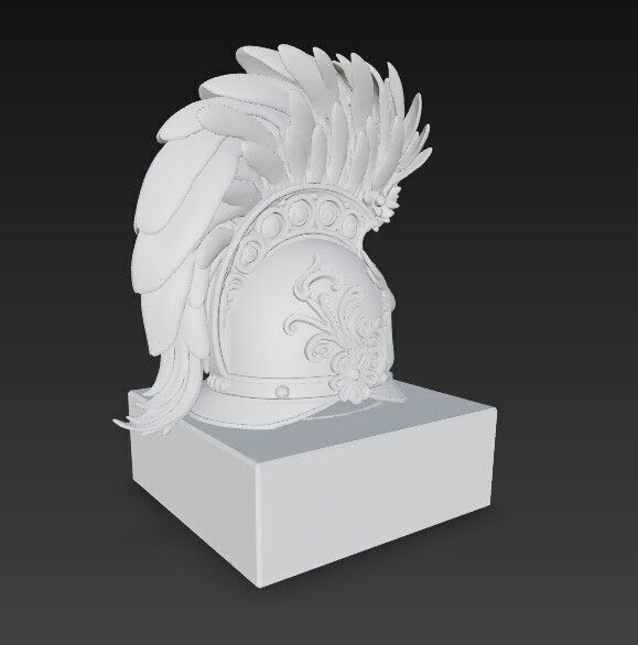 3D Printable Ancient Helmet 3D model_4