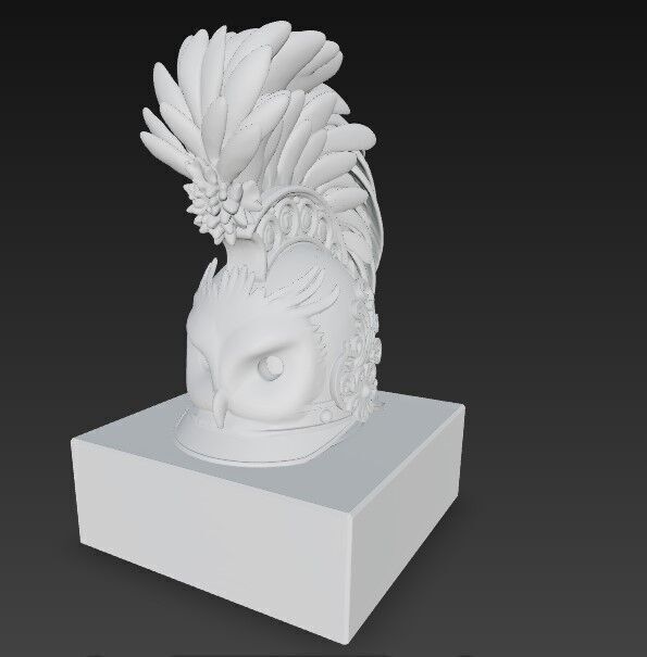 3D Printable Ancient Helmet 3D model_7