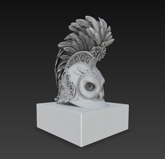 3D Printable Ancient Helmet 3D model_9