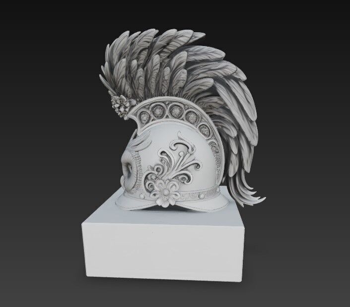 3D Printable Ancient Helmet 3D model_12