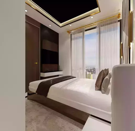 1BHK interior  With furniture 