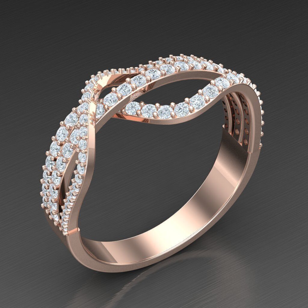 Wedding Man Ring 3MR004 3D model_1