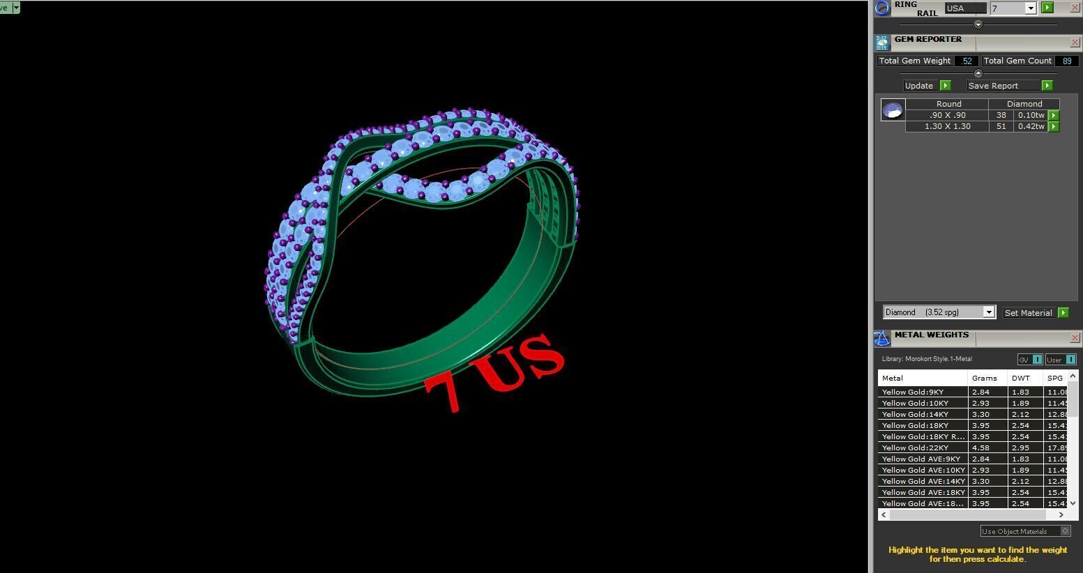 Wedding Man Ring 3MR004 3D model_12