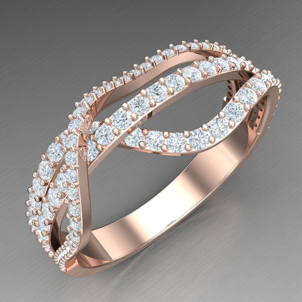 Wedding Man Ring 3MR004 3D model_7