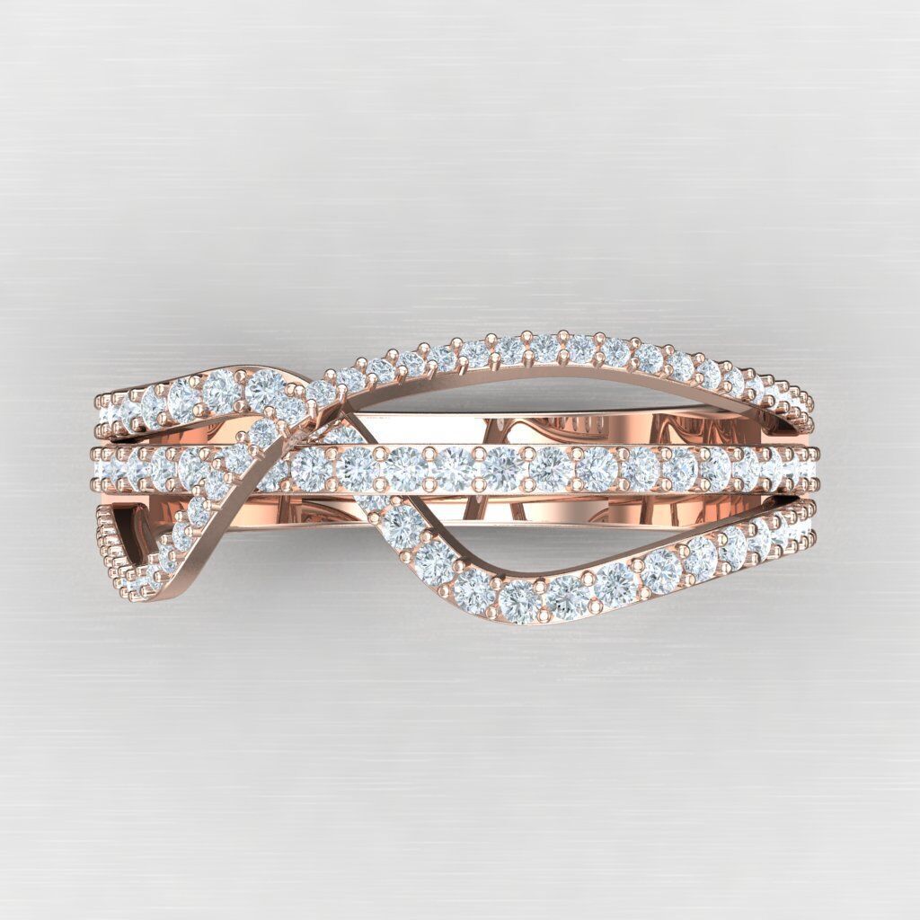 Wedding Man Ring 3MR004 3D model_5