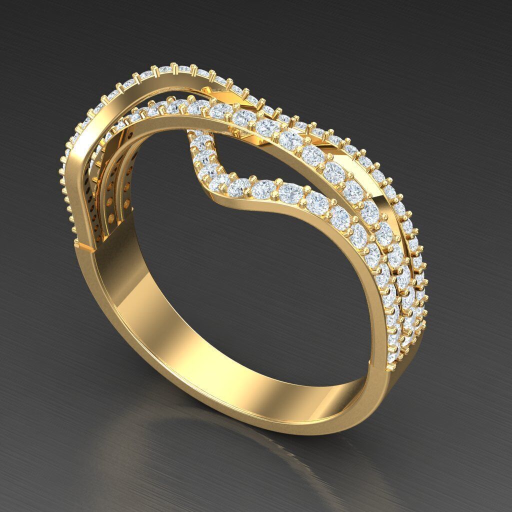 Wedding Man Ring 3MR004 3D model_4