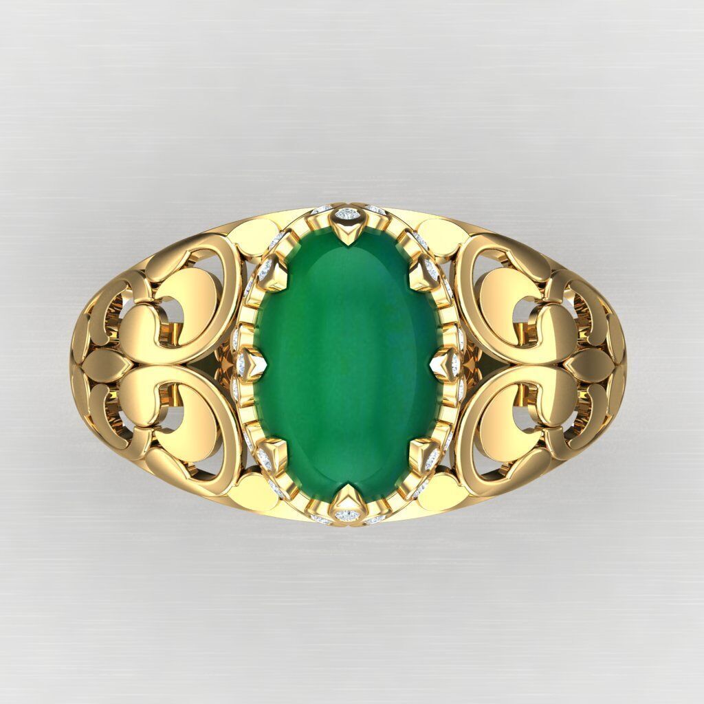 Wedding Man Ring 3MR005 3D model_6