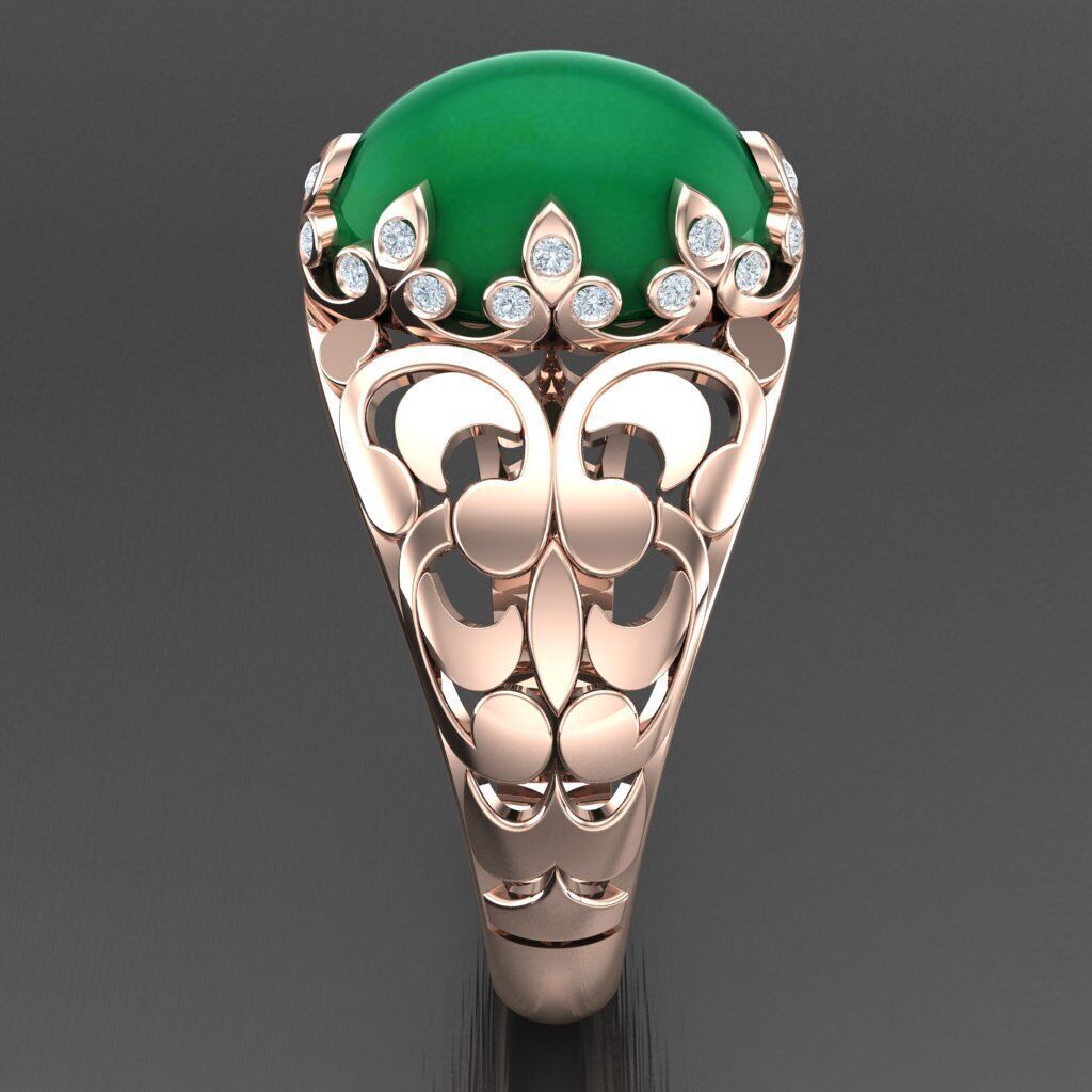 Wedding Man Ring 3MR005 3D model_9