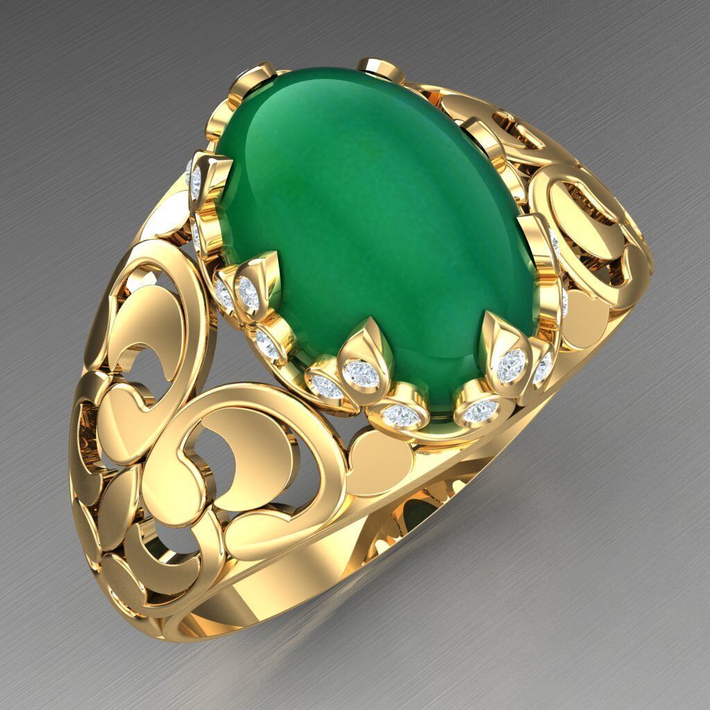 Wedding Man Ring 3MR005 3D model_8