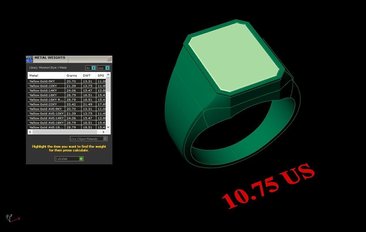 Wedding Man Ring 3MR006 3D model_12
