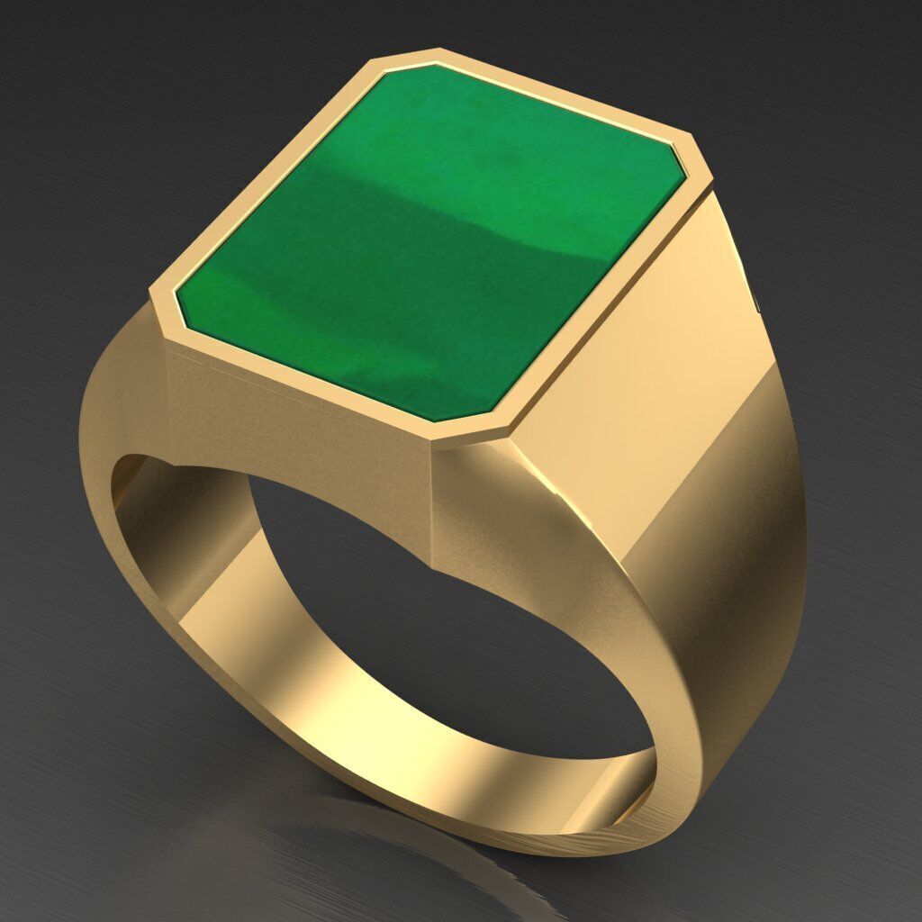Wedding Man Ring 3MR006 3D model_4