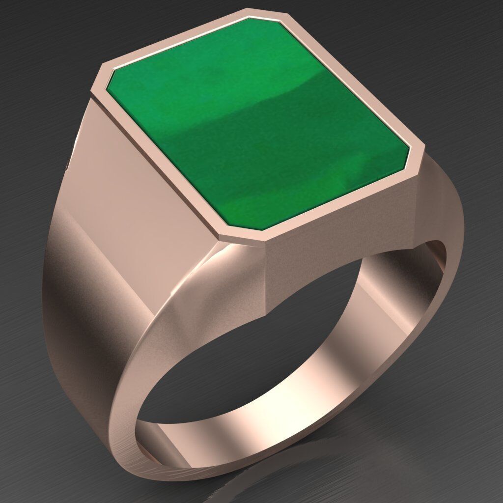 Wedding Man Ring 3MR006 3D model_1