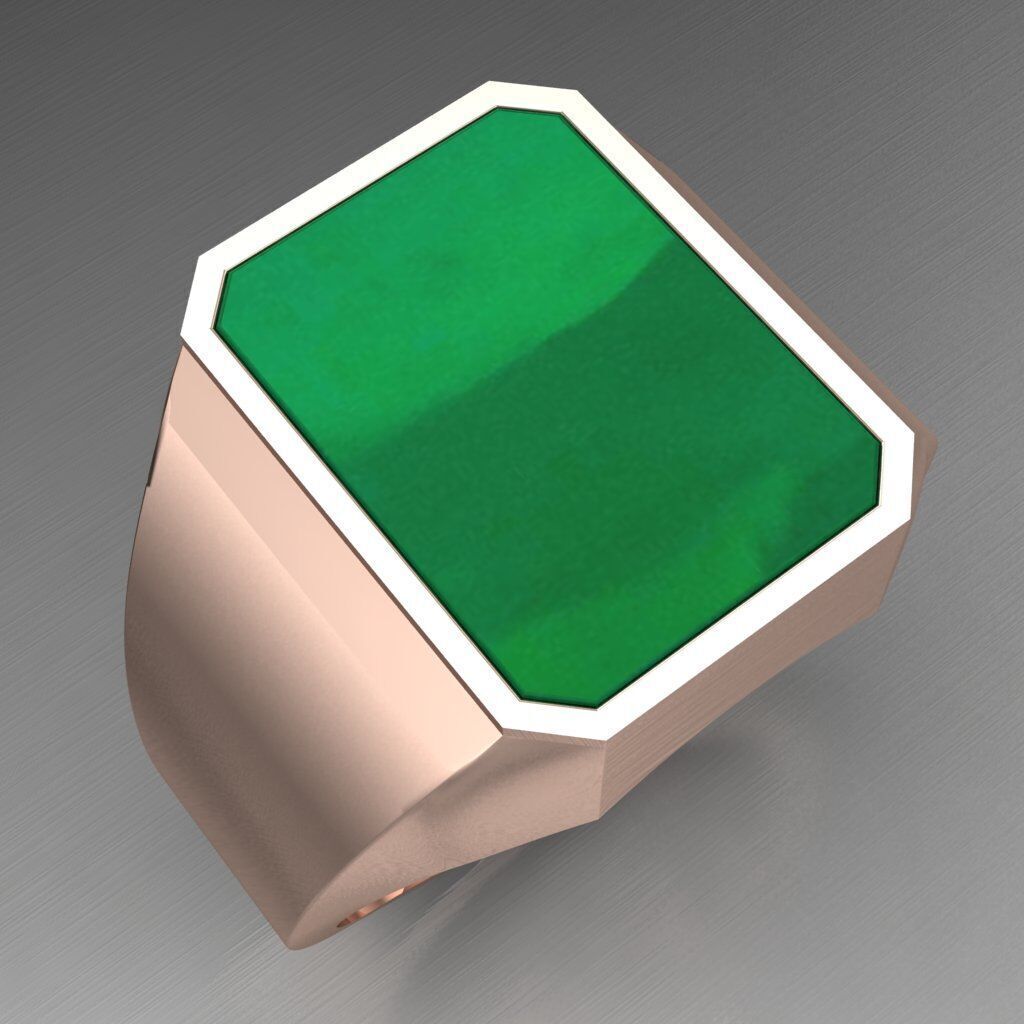 Wedding Man Ring 3MR006 3D model_7